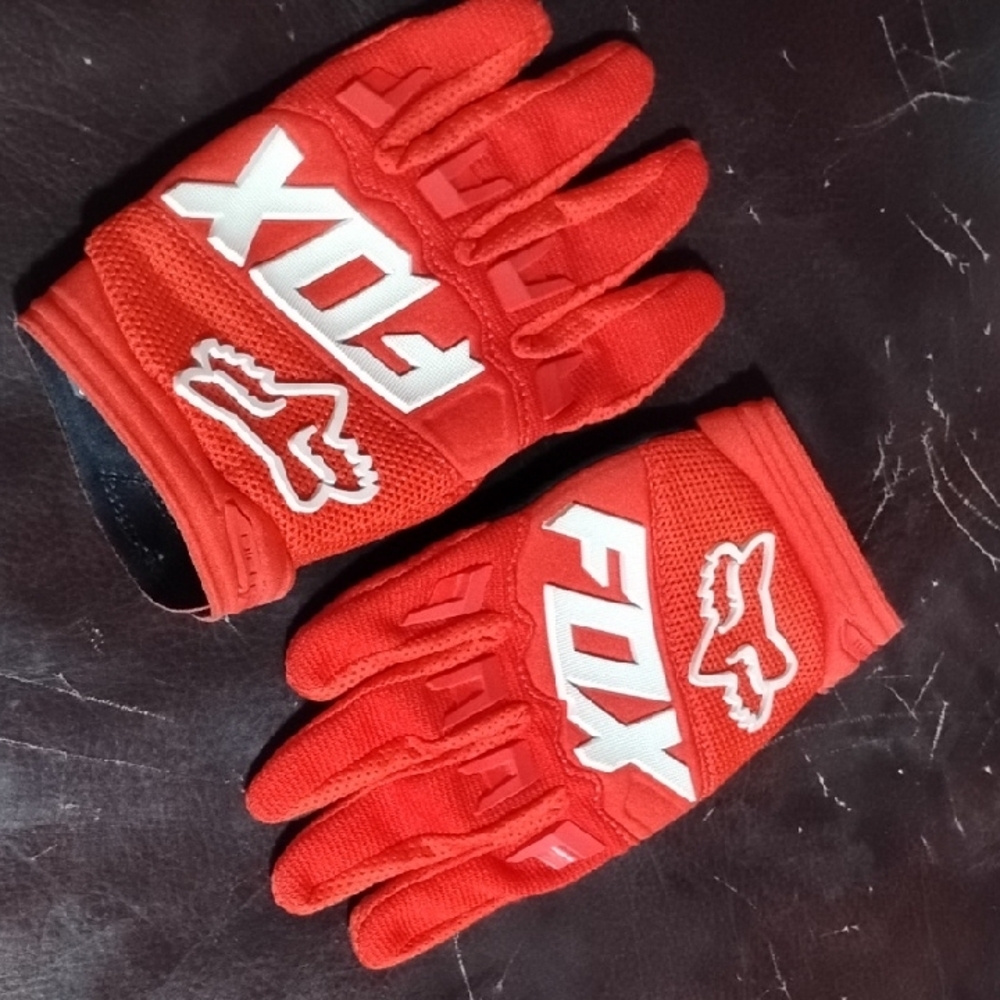 Fox Racing Red Gloves